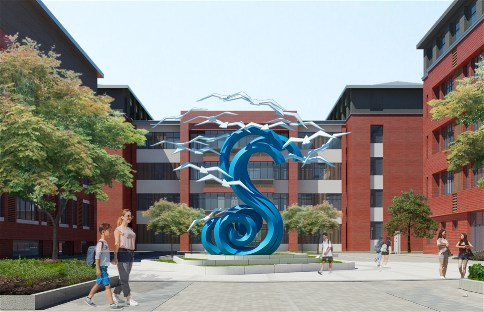 校园雕塑，让空间环境“动起来”